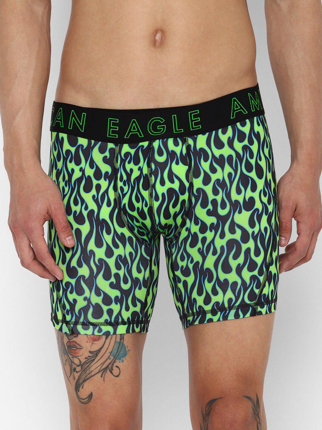 american eagle outfitters men printed anti-microbial boxer-style briefs