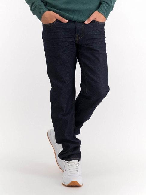 american eagle outfitters navy blue slim fit jeans