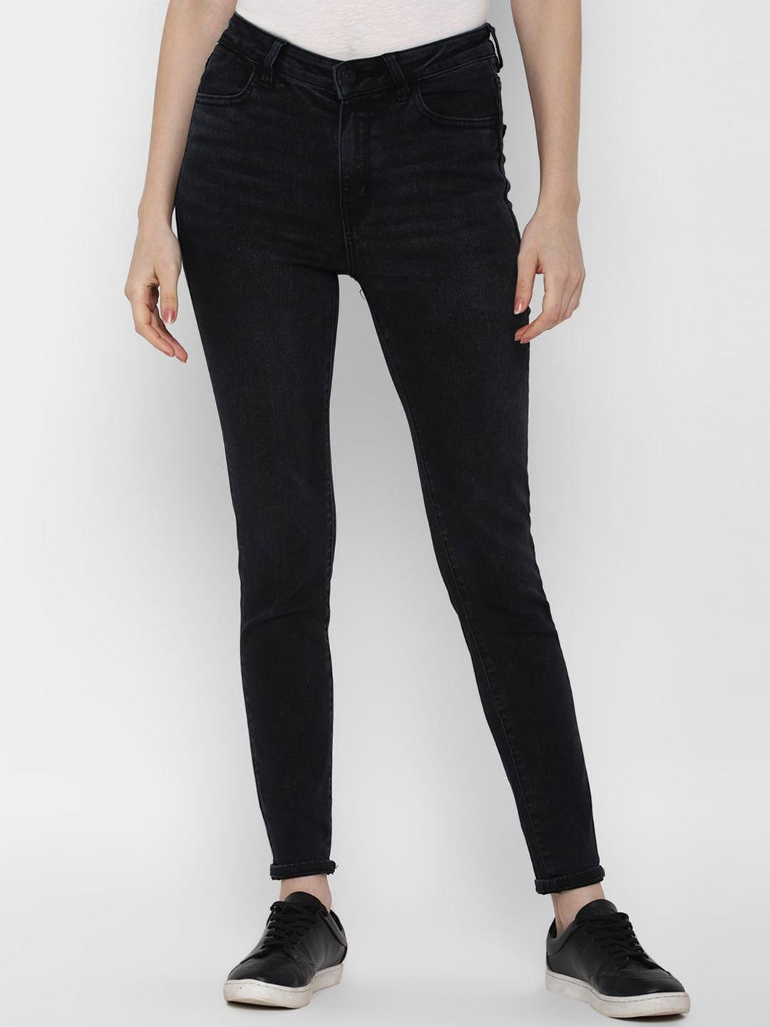 american eagle outfitters women black slim fit jeans