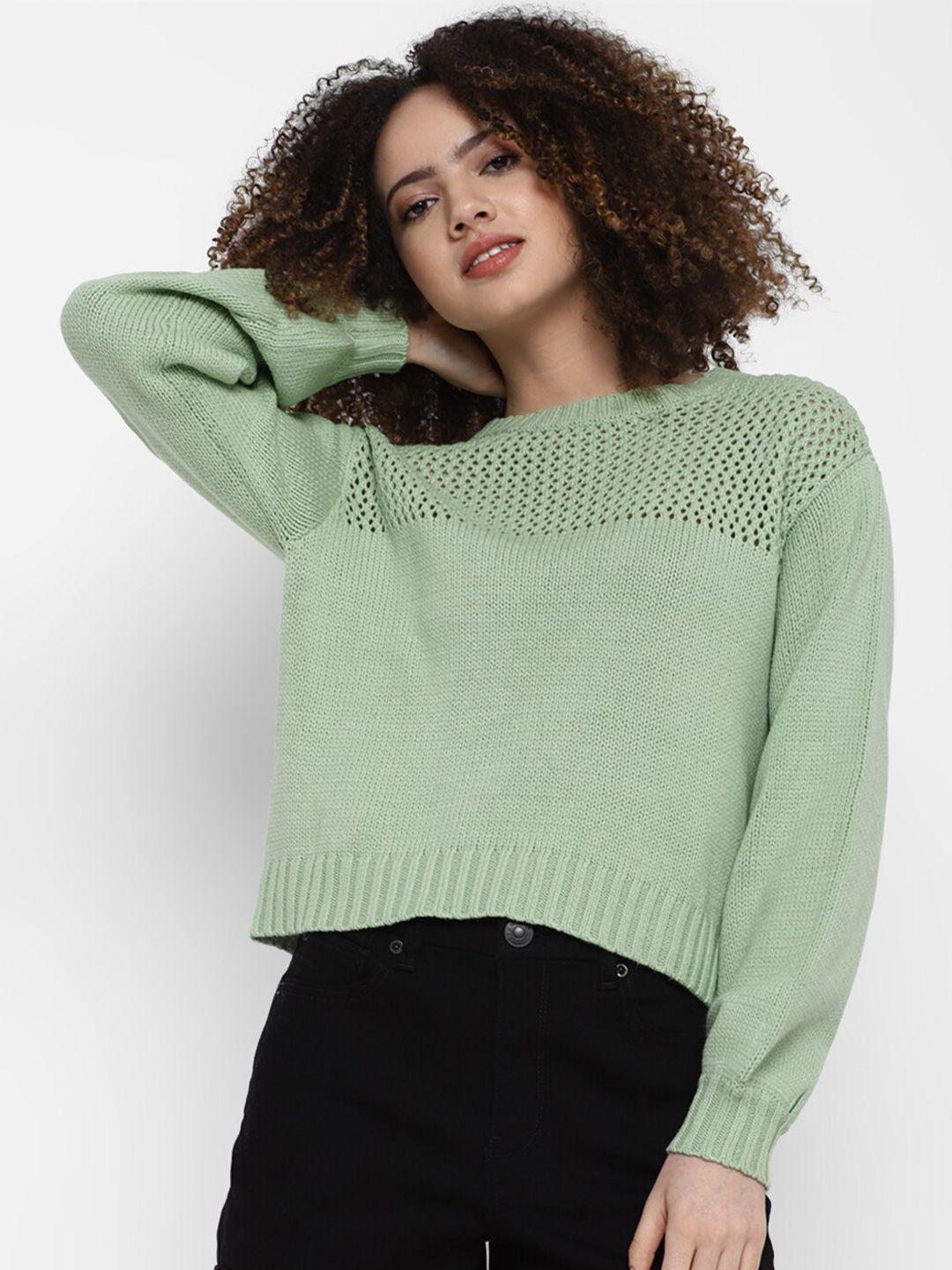 american eagle outfitters women green pullover