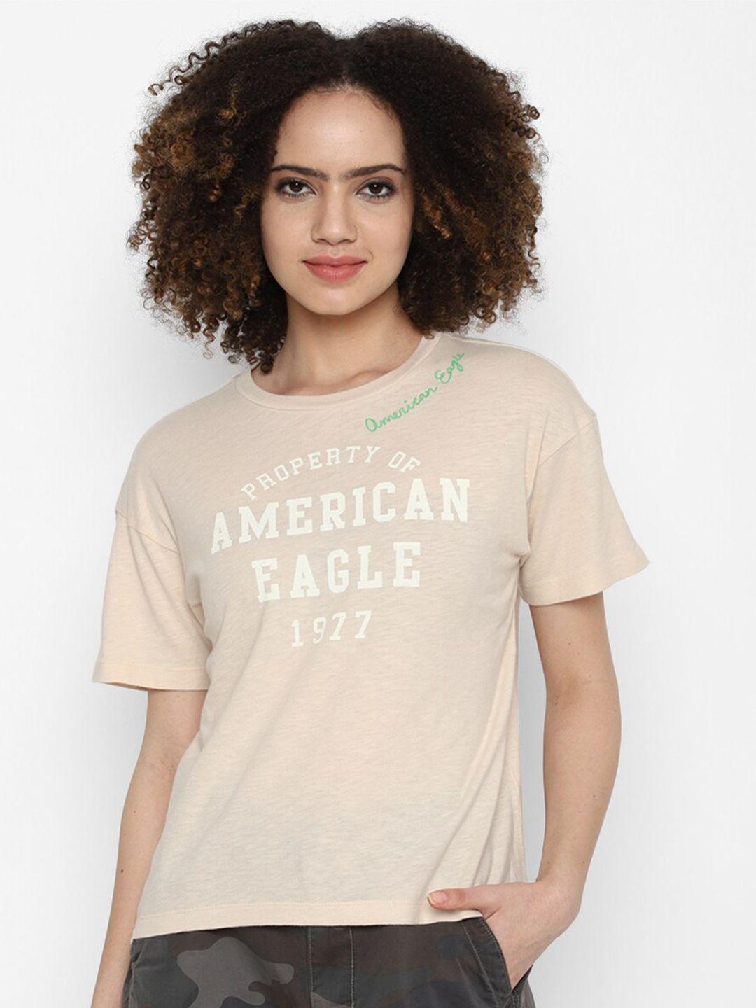 american eagle outfitters women typography cotton t-shirt