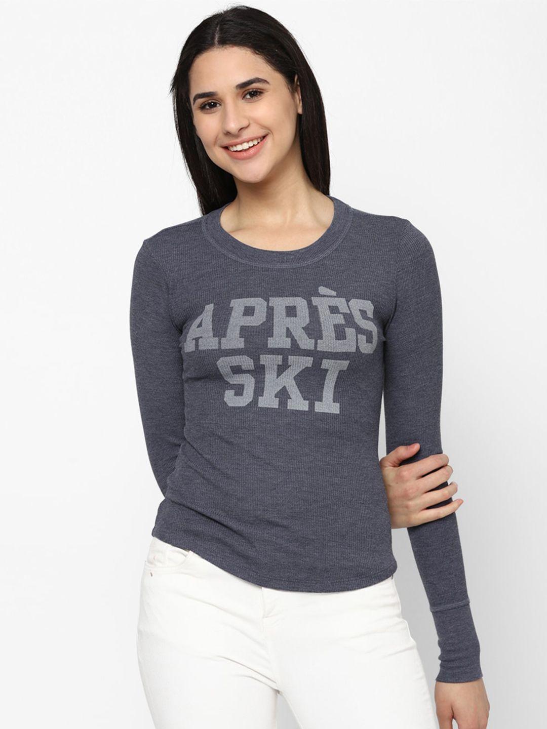 american eagle outfitters women typography printed t-shirt