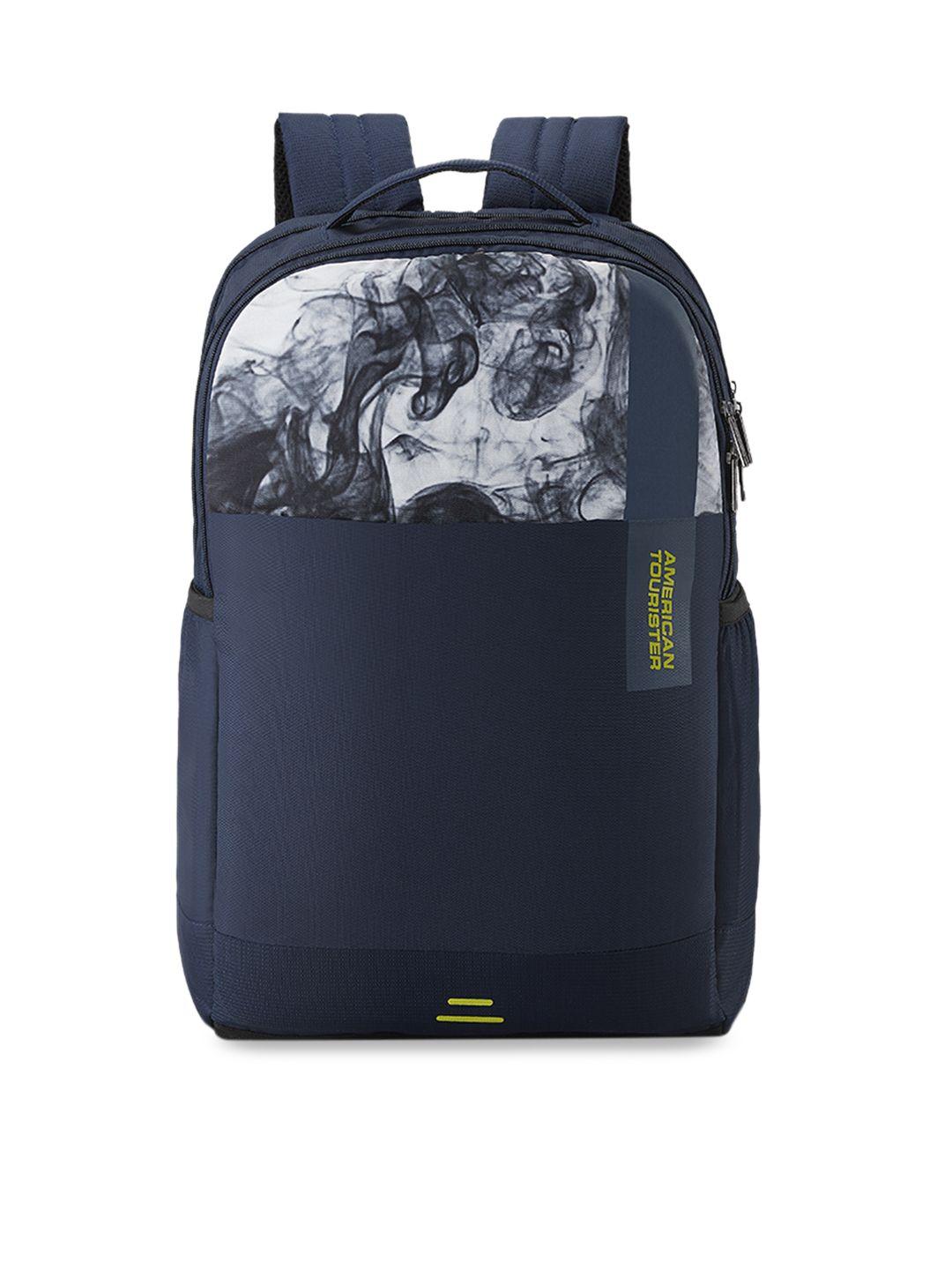 american tourister unisex navy blue backpack
