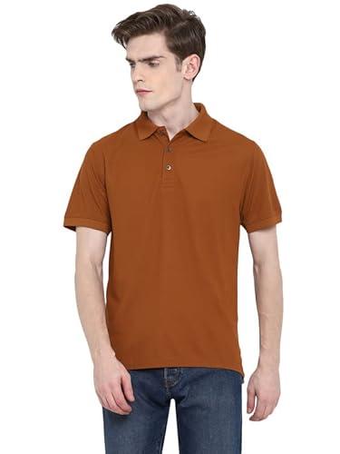 american crew kooltex polo t-shirt for men (ac658-xl_caramel)