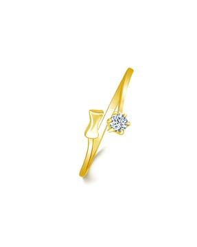 american diamond stone adjustable ring