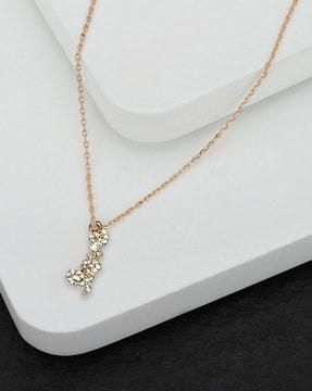 american diamond-studded love-shaped anklet