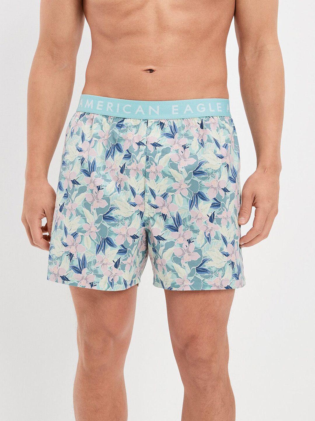 american eagle floral printed stretch anti-roll boxers wes0230080400
