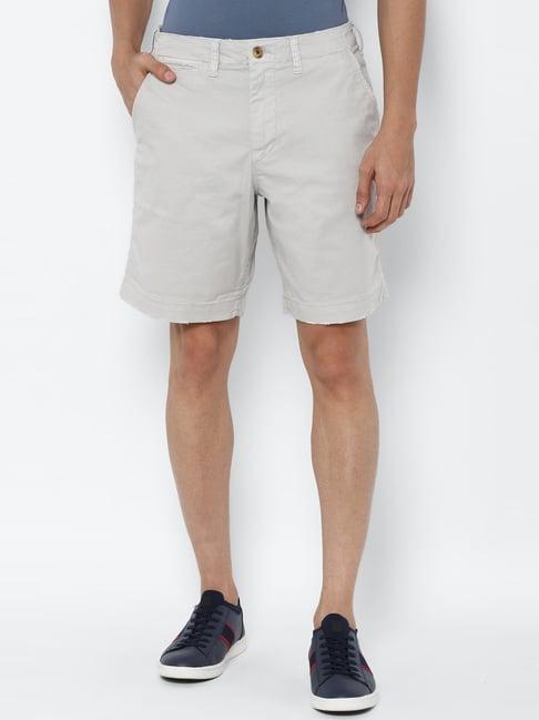 american eagle grey cotton regular fit shorts
