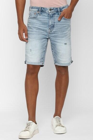 american eagle men blue airflex+ 9 inches denim short