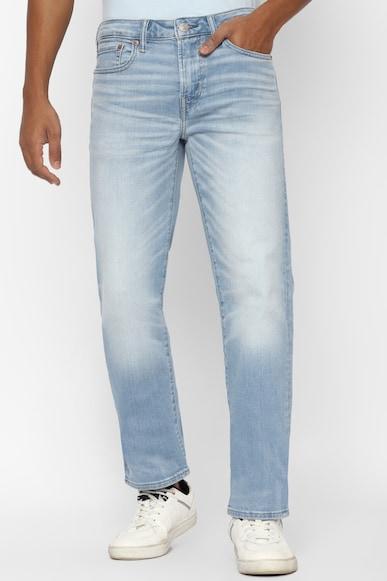 american eagle men blue airflex+ original straight jean