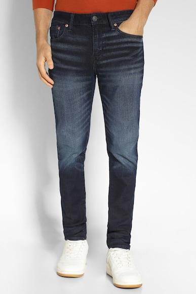 american eagle men blue airflex+ ultrasoft athletic skinny jean