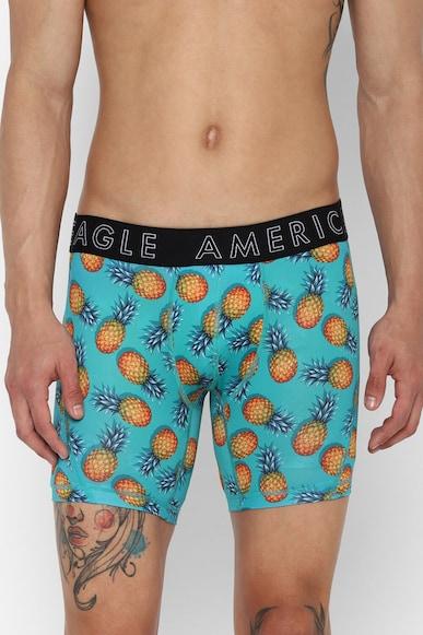 american eagle men blue pineapple 6 inches flex boxer brief