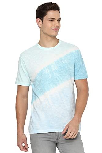 american eagle men blue super soft slub tie-dye t-shirt