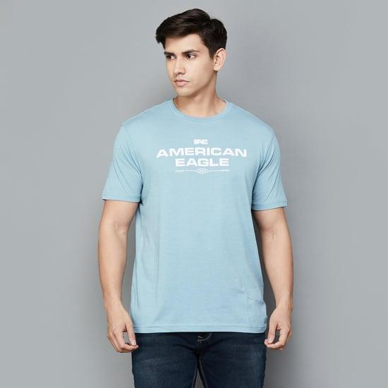 american eagle men brand print t-shirt