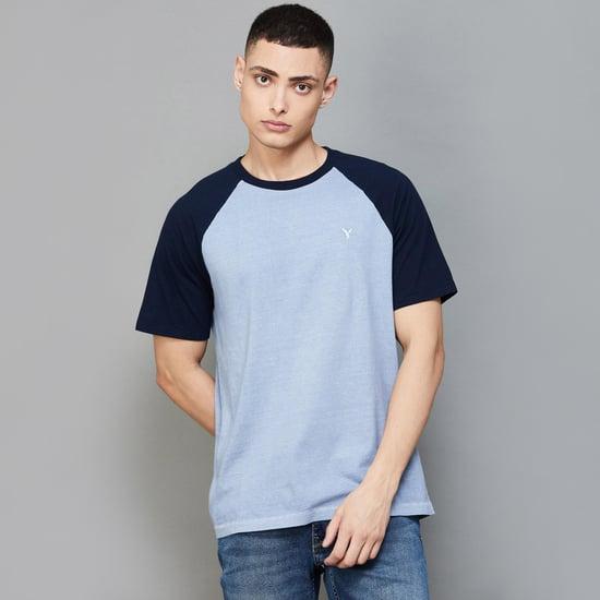 american eagle men colourblocked t-shirt