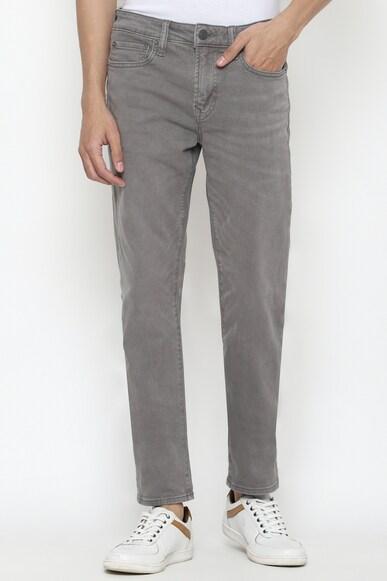 american eagle men grey airflex+ slim straight jean