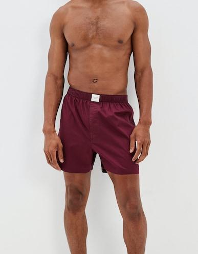 american eagle men maroon stretch boxer short