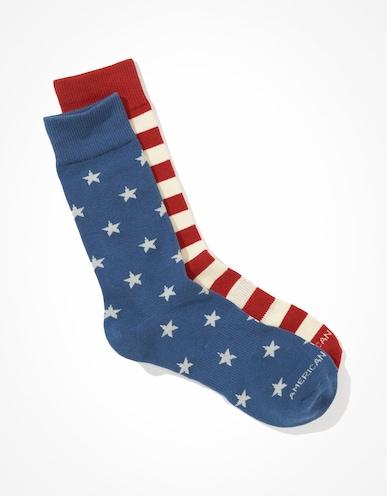 american eagle men multi-colored classic socks