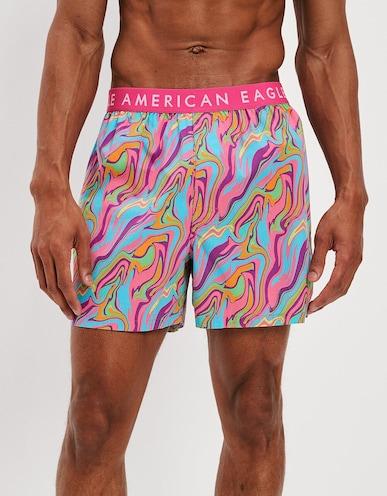 american eagle men pink marble stretch boxer short