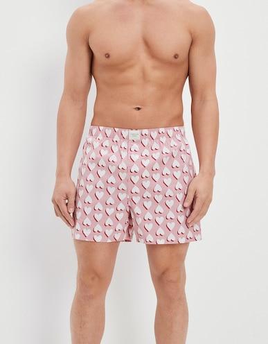 american eagle men pink shadow hearts stretch boxer short