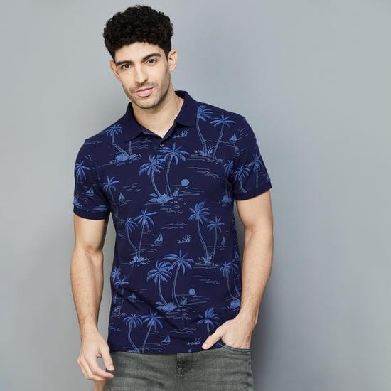 american eagle men printed polo t-shirt