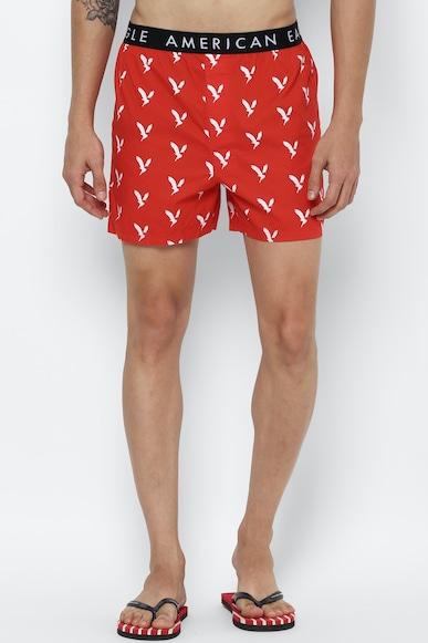 american eagle men red eagle stretch boxer short