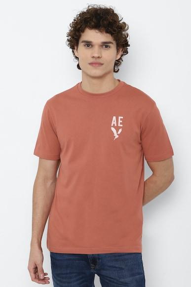 american eagle men red super soft graphic t-shirt