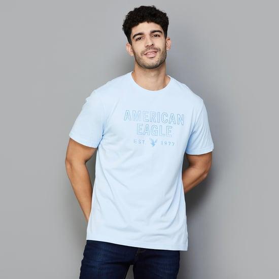 american eagle men typographic printed t-shirt