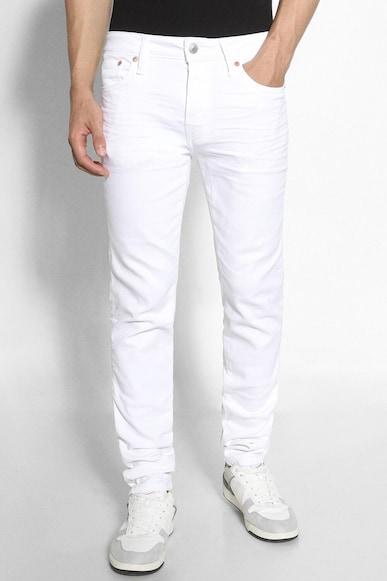 american eagle men white airflex+ skinny jean