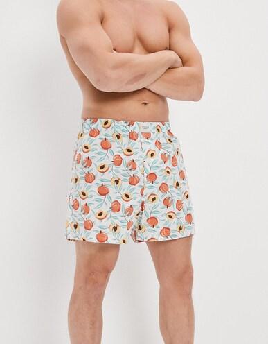 american eagle men white peach tree stretch boxer short