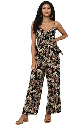 american eagle outfitters ae tie front jumpsuit black