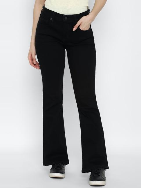 american eagle outfitters black low rise jeans