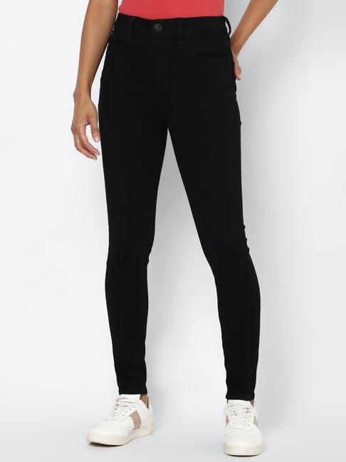 american eagle outfitters black mid rise jeans