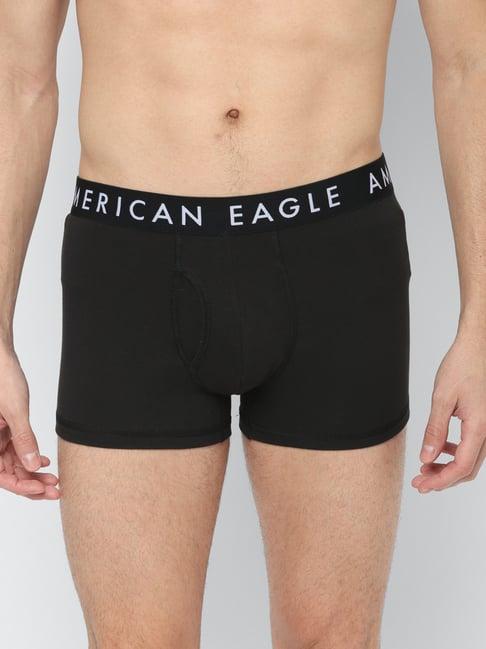 american eagle outfitters black regular fit trunks