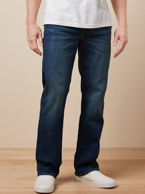 american eagle outfitters blue regular fit jeans