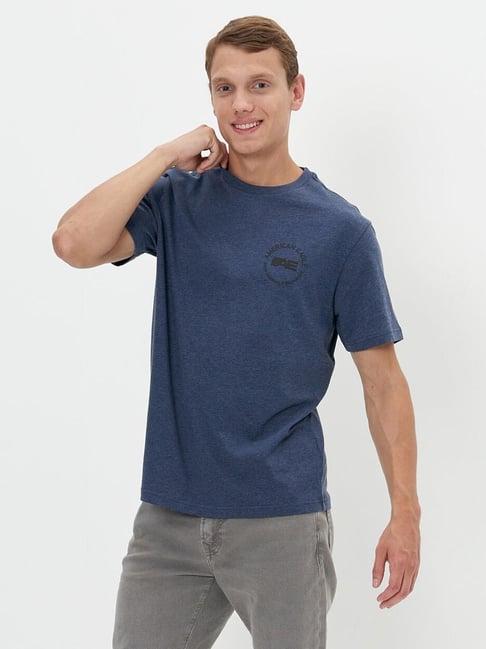 american eagle outfitters blue regular fit t-shirt