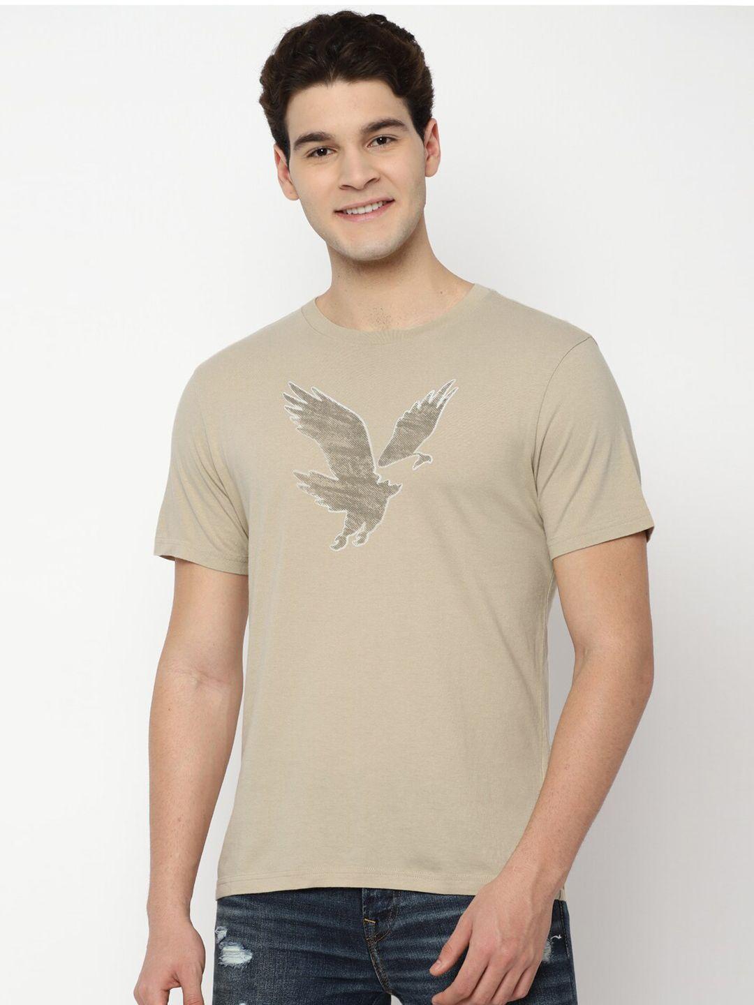 american eagle outfitters graphic round neck short sleeves cotton casual t-shirt