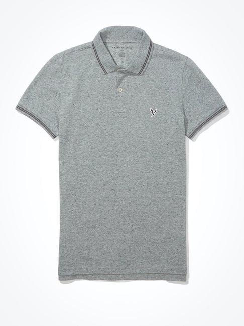 american eagle outfitters grey polo t-shirt