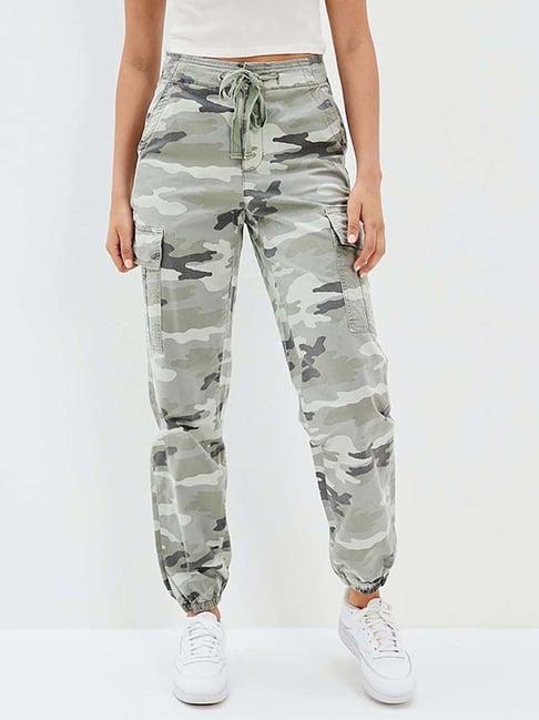 american eagle outfitters grey printed joggers