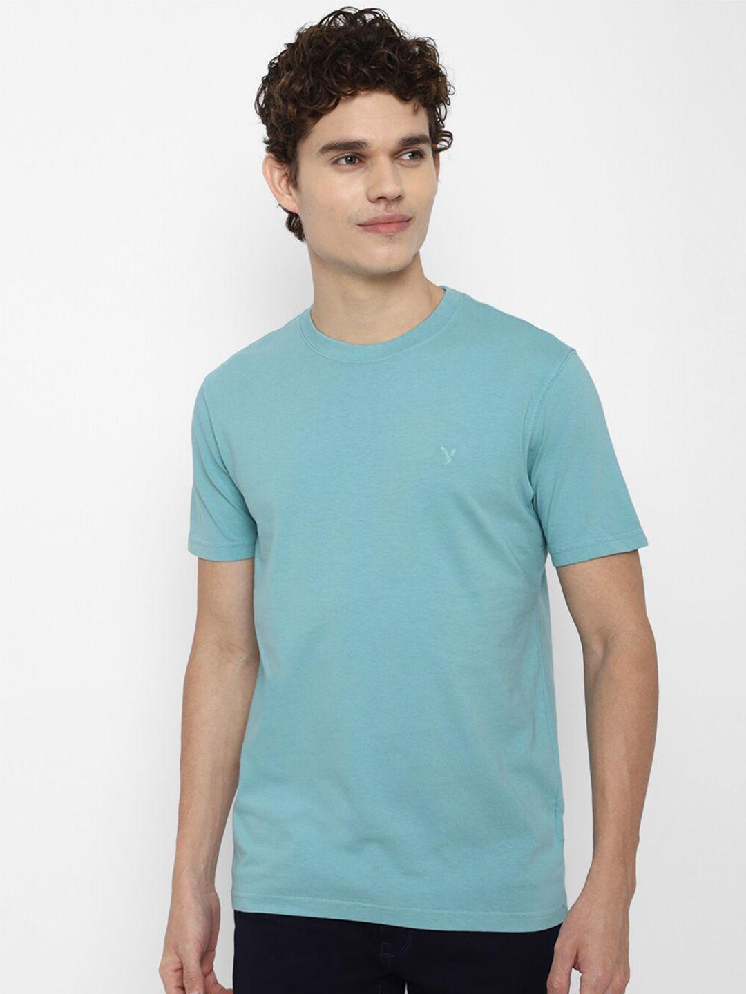 american eagle outfitters men blue t-shirt