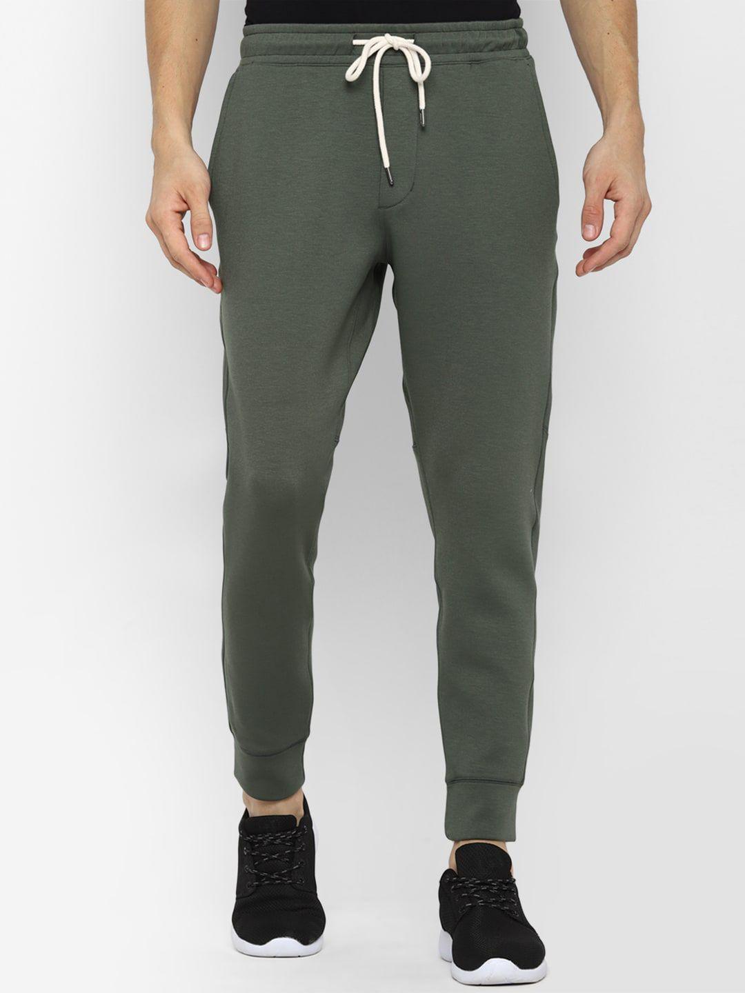 american eagle outfitters men green solid joggers