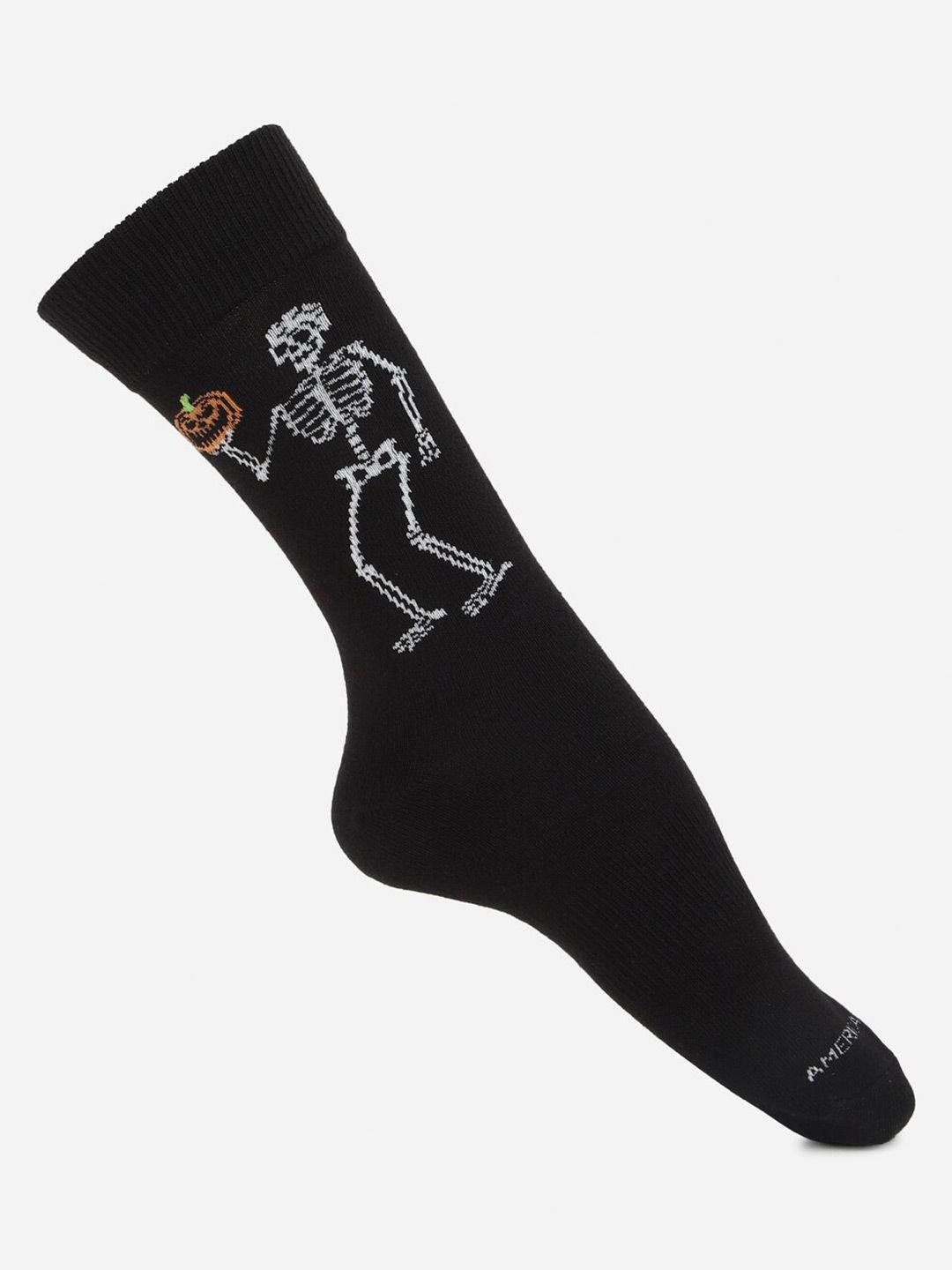 american eagle outfitters men halloween patterned calf-length socks