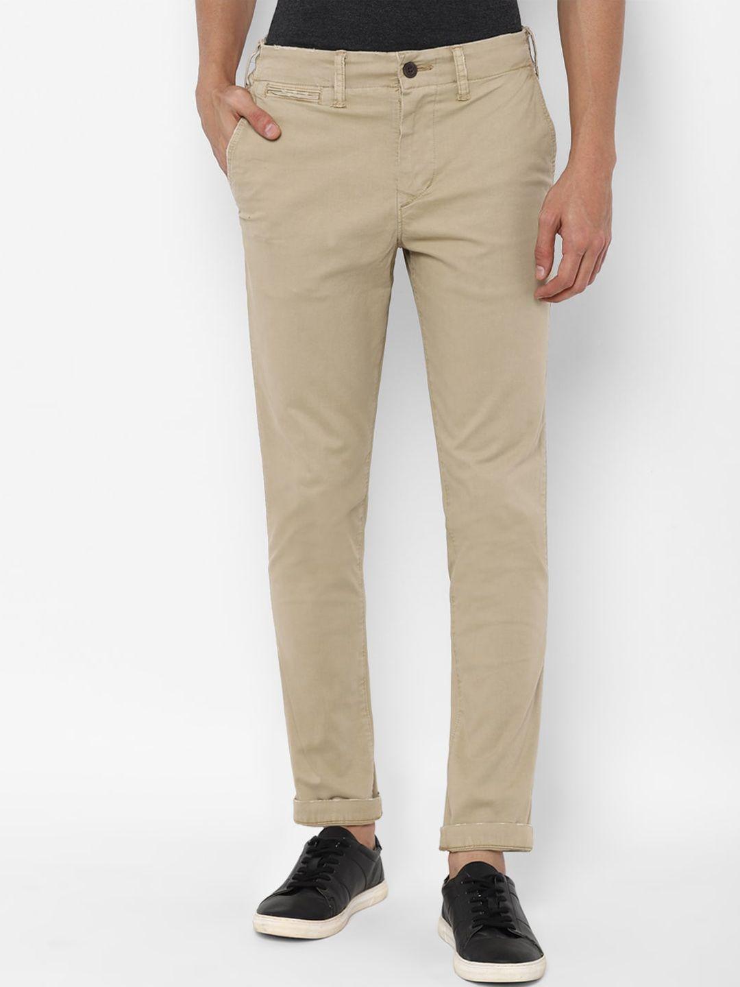 american eagle outfitters men khaki solid jeans