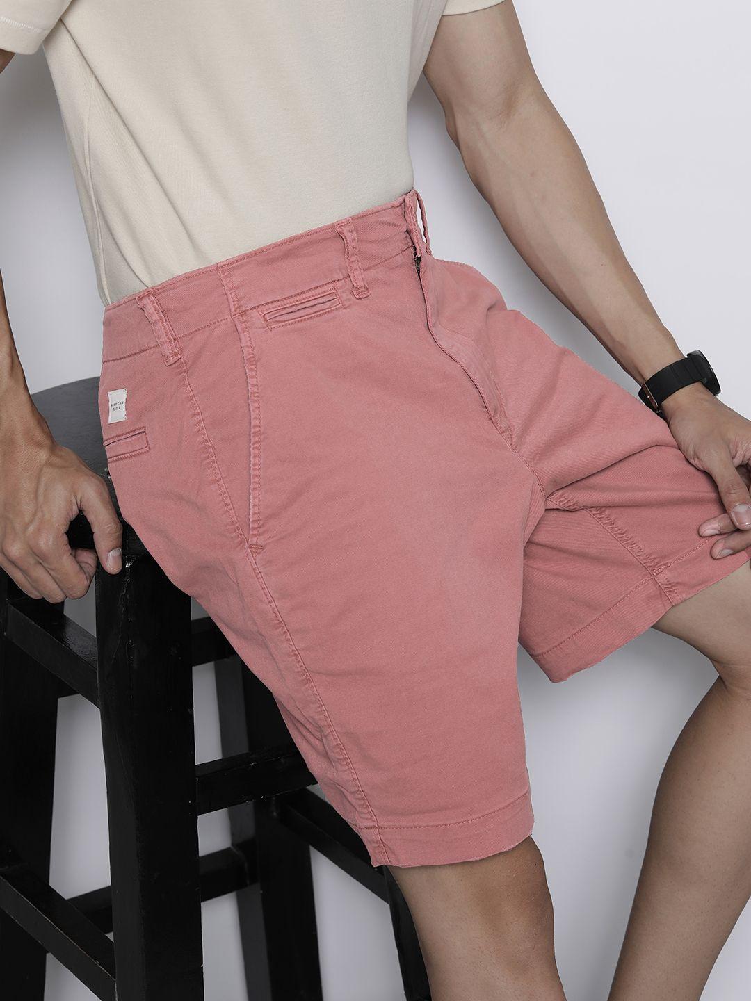 american eagle outfitters men mid-rise regular fit shorts