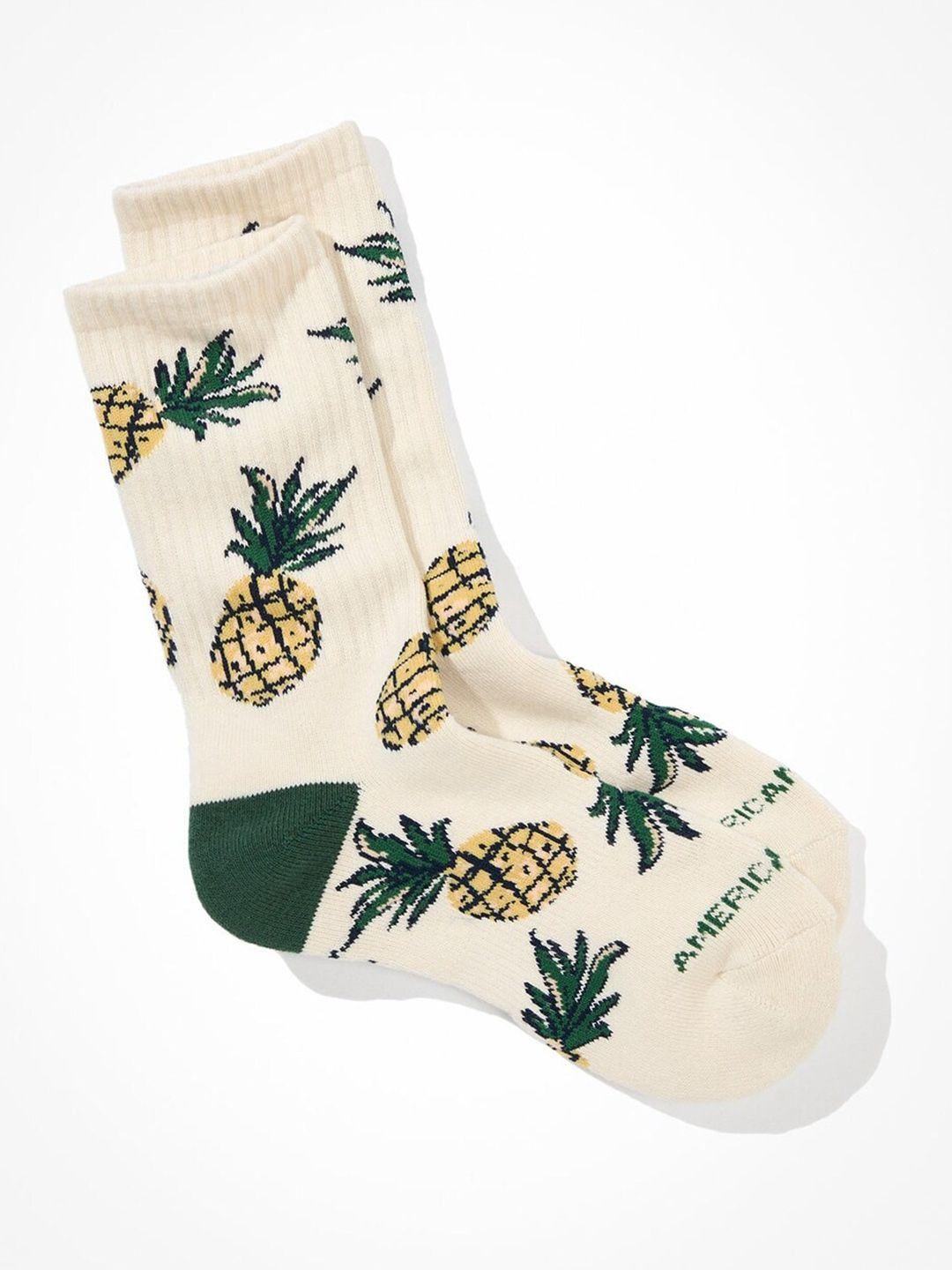 american eagle outfitters men patterned above ankle-length socks