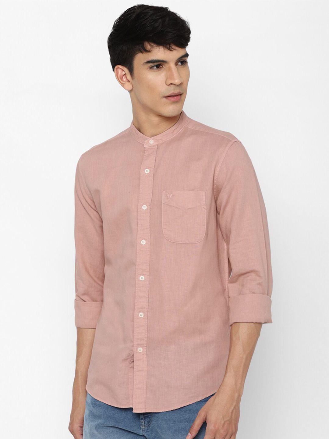 american eagle outfitters men pink casual shirt