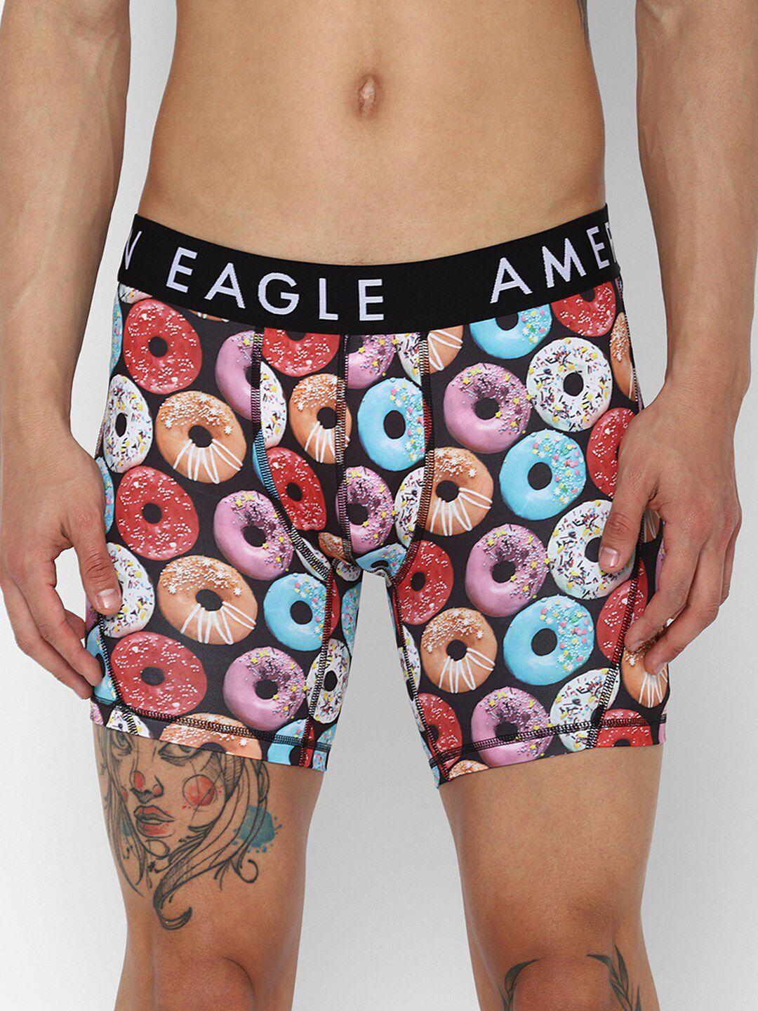 american eagle outfitters men printed anti microbial boxer-style briefs