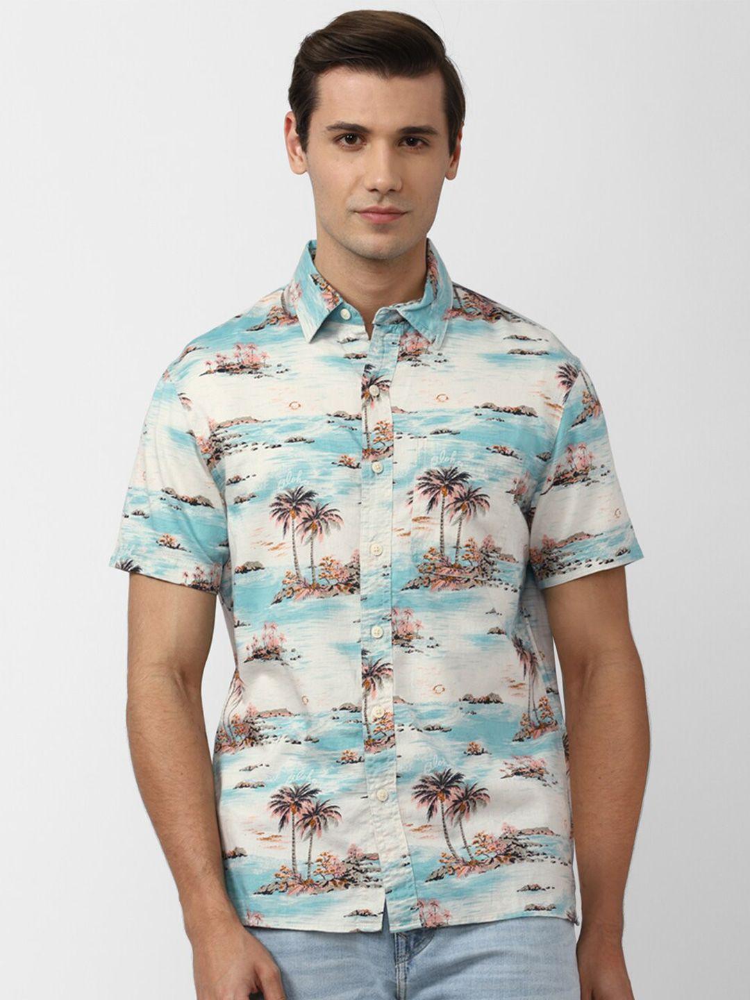 american eagle outfitters men printed casual shirt
