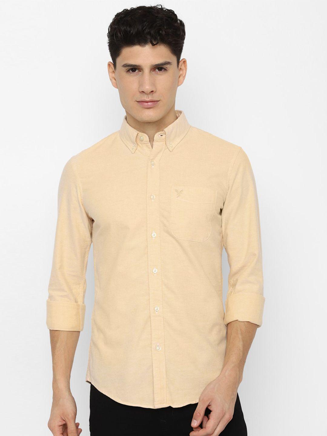 american eagle outfitters men slim fit casual pure cotton shirt