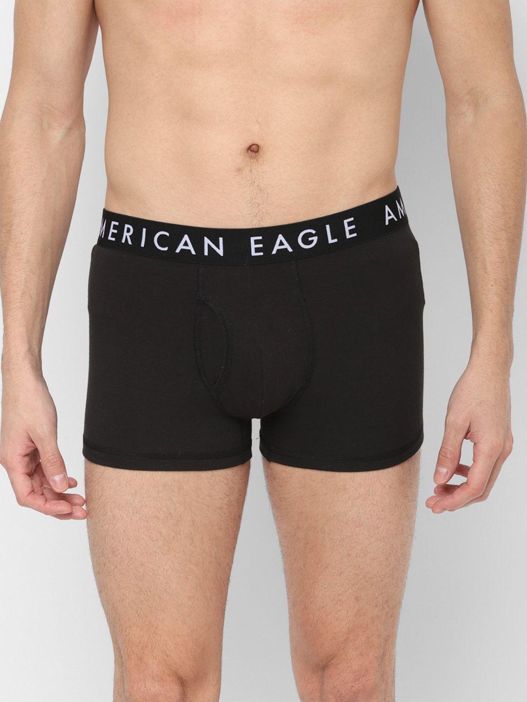 american eagle outfitters men solid black trunk wes0232794073
